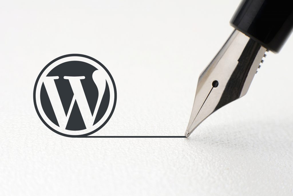Wordpressロゴとペン